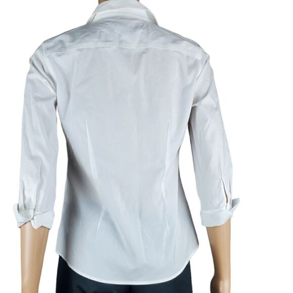 Talbots White Crisp Blouse - Picture 2 of 6
